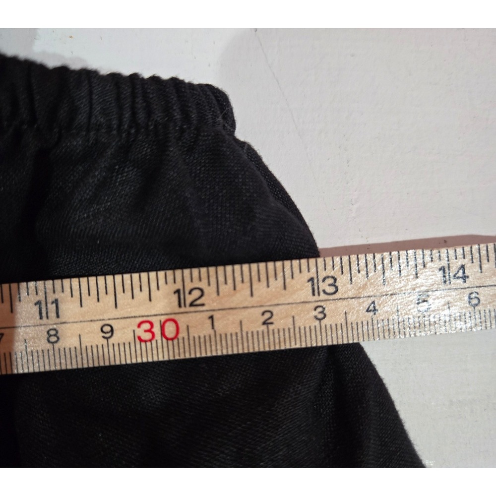 Express Women's Linen Blend Square Neck Tank Top Elasticized neck Black XS NEW - Picture 4 of 6